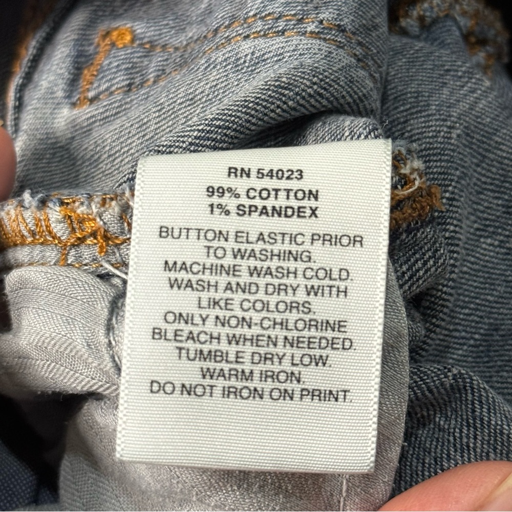 Pre-Loved Old Navy Gap Kids 1969 Girls Super Skinny Blue Jeans 10 Slim - Picture 10 of 12